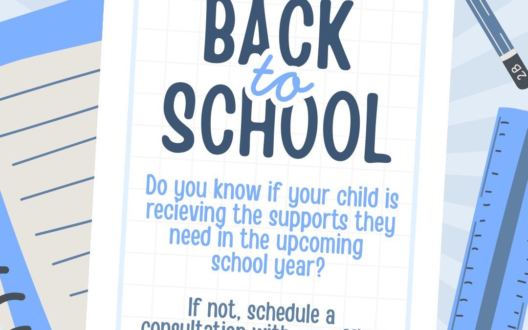 Back-to-School Check-In: Is Your Child Receiving the Services They Need This School Year?
